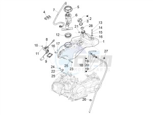 SPRINT 150 4T 3V IGET ABS-NOABS E2-E3-E4 (APAC) drawing Fuel tank