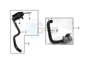 GTS 125 EURO 3 drawing AIRFILTER UNIT