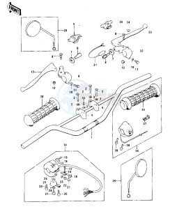 F11 (-A) 250 drawing HANDLEBAR -- F11-B- -