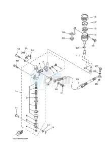 YFM700R YFM70RSBJ RAPTOR 700 (2LSE) drawing REAR MASTER CYLINDER