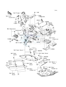 ER 650 A [ER-6N (AUSTRALIAN] (A6F-A8F) A7F drawing FRAME FITTINGS--  - JKAEREA1 7A035082- -