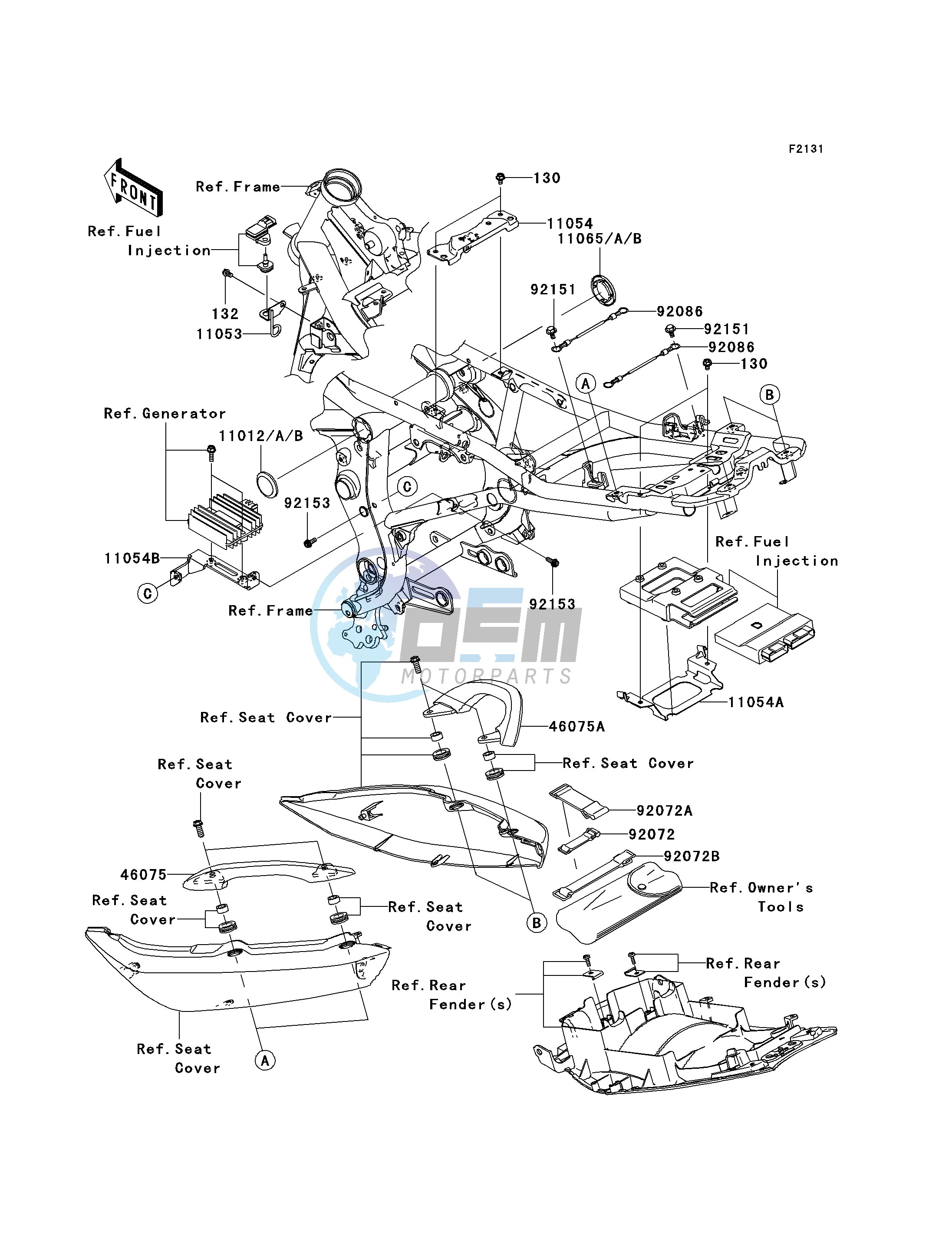 FRAME FITTINGS--  - JKAEREA1 7A035082- -