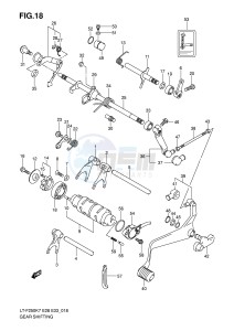 LT-F250 (E28-E33) drawing GEAR SHIFTING