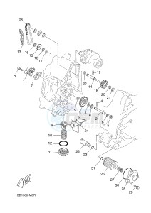 YPR400RA XMAX 400 ABS EVOLIS 400 ABS (1SD3) drawing OIL PUMP