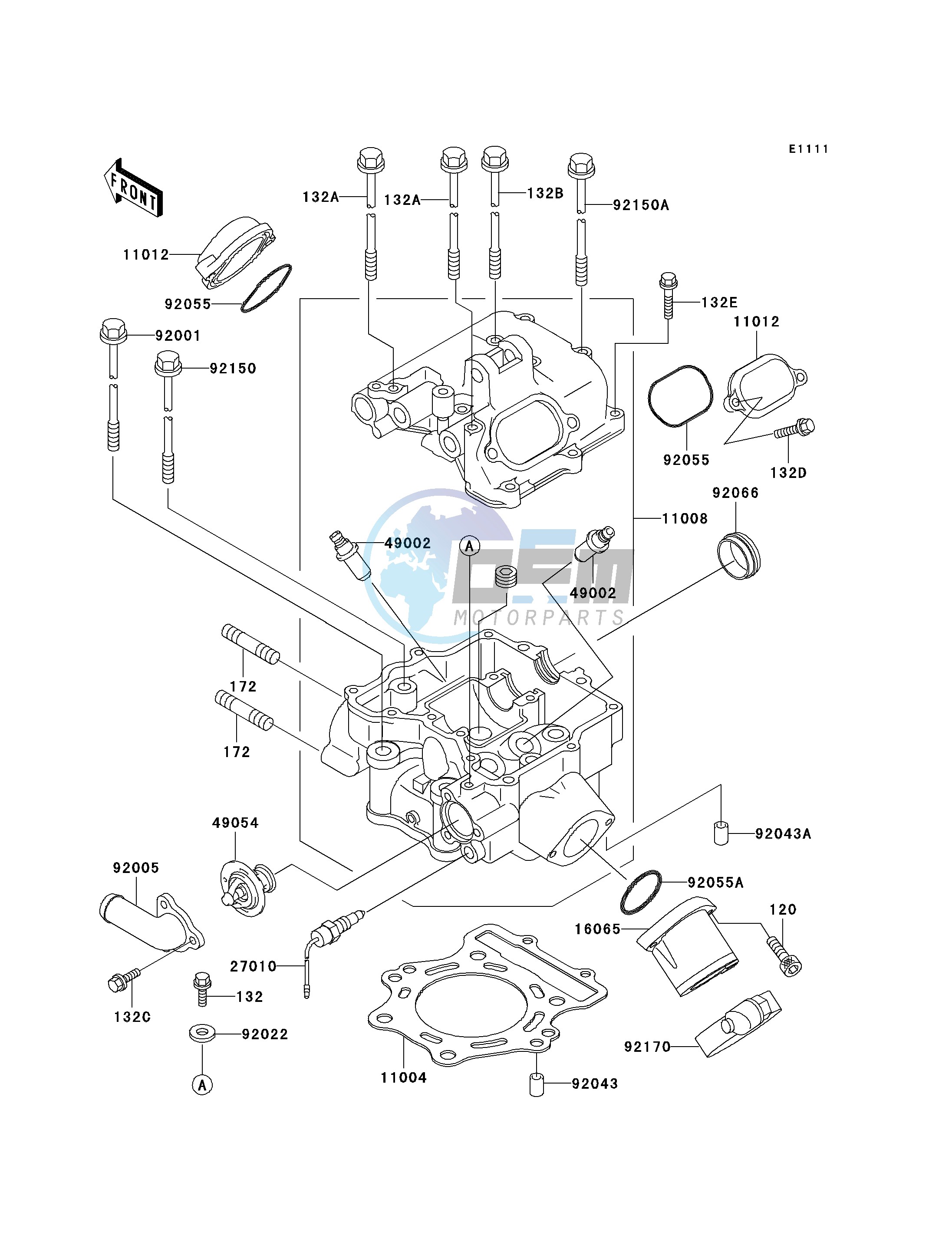 CYLINDER HEAD--  - VF400AE515522- -