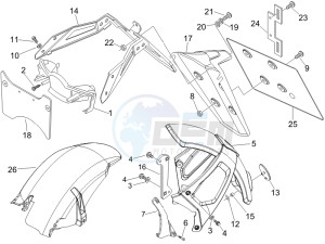 Nexus 250 e3 drawing Rear cover - Splash guard