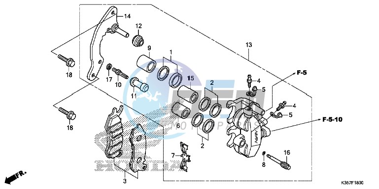 FRONT BRAKE CALIPER