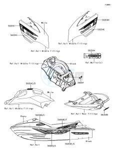 JET SKI ULTRA 310X JT1500LEF EU drawing Decals