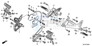 VFR800XC drawing STEP (VFR800XB,C)