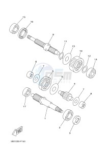 YP125RA (ABS) X-MAX 250 ABS (2DL9 2DL9 2DL9 2DL9) drawing TRANSMISSION