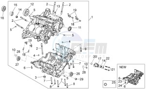 RSV 4 1000 APRC Factory ABS USA drawing Crankcase I