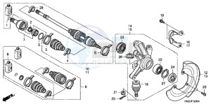 TRX500FPAC drawing KNUCKLE