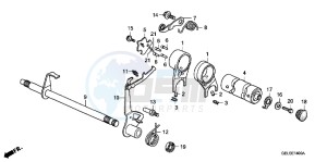 CRF50FB CRF50F ED drawing GEARSHIFT DRUM