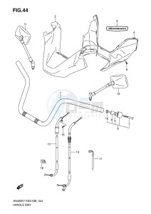 AN400 (E3-E28) Burgman drawing HANDLEBAR