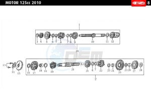 MARATHON-AC-RED drawing GEARS