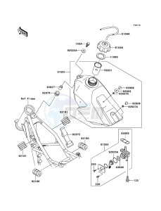 KX85 / KX85 II KX85-A5 EU drawing Fuel Tank