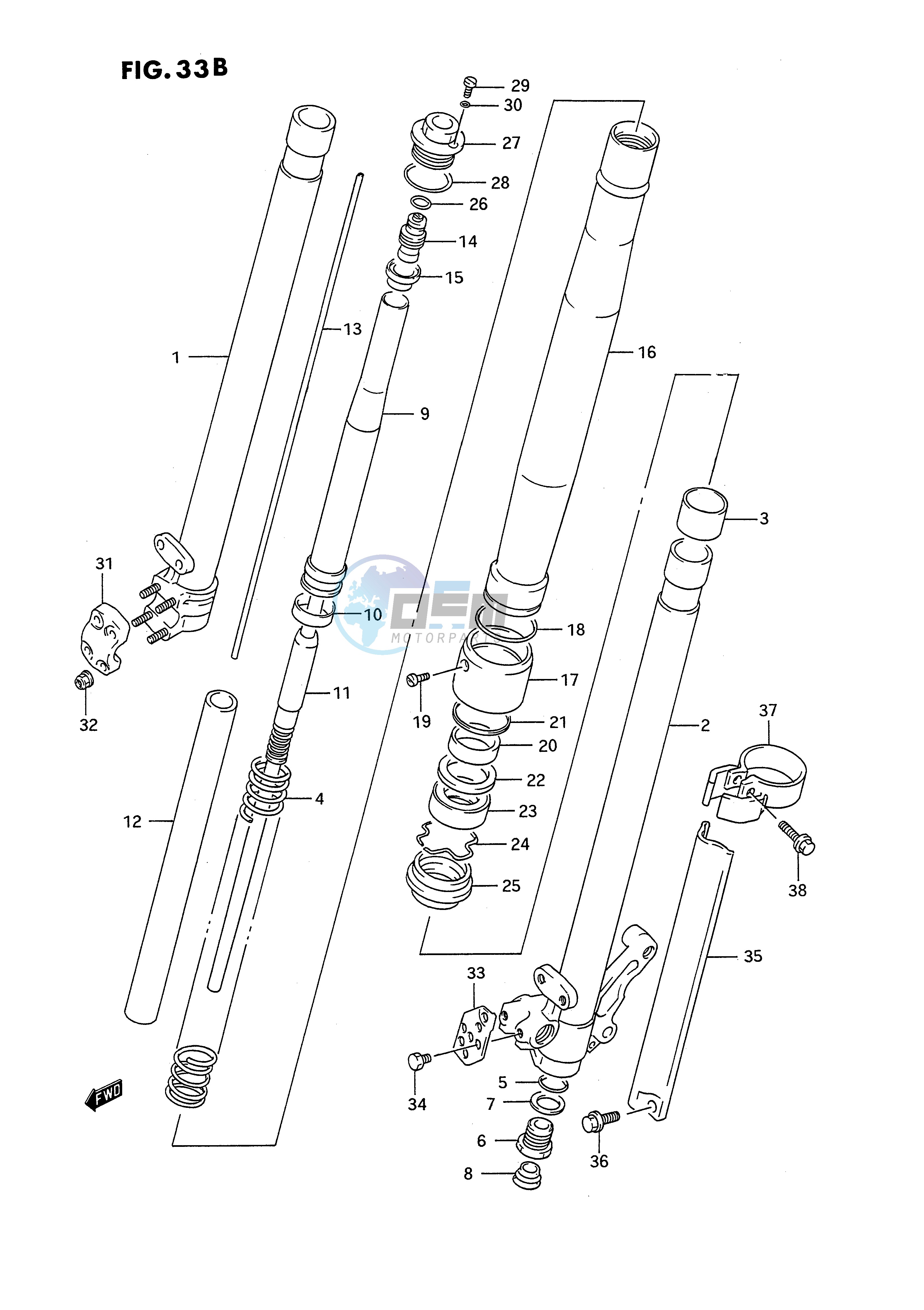 FRONT DAMPER (MODEL M)