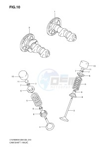 LT-Z400 (E28-E33) drawing CAMSHAFT VALVE