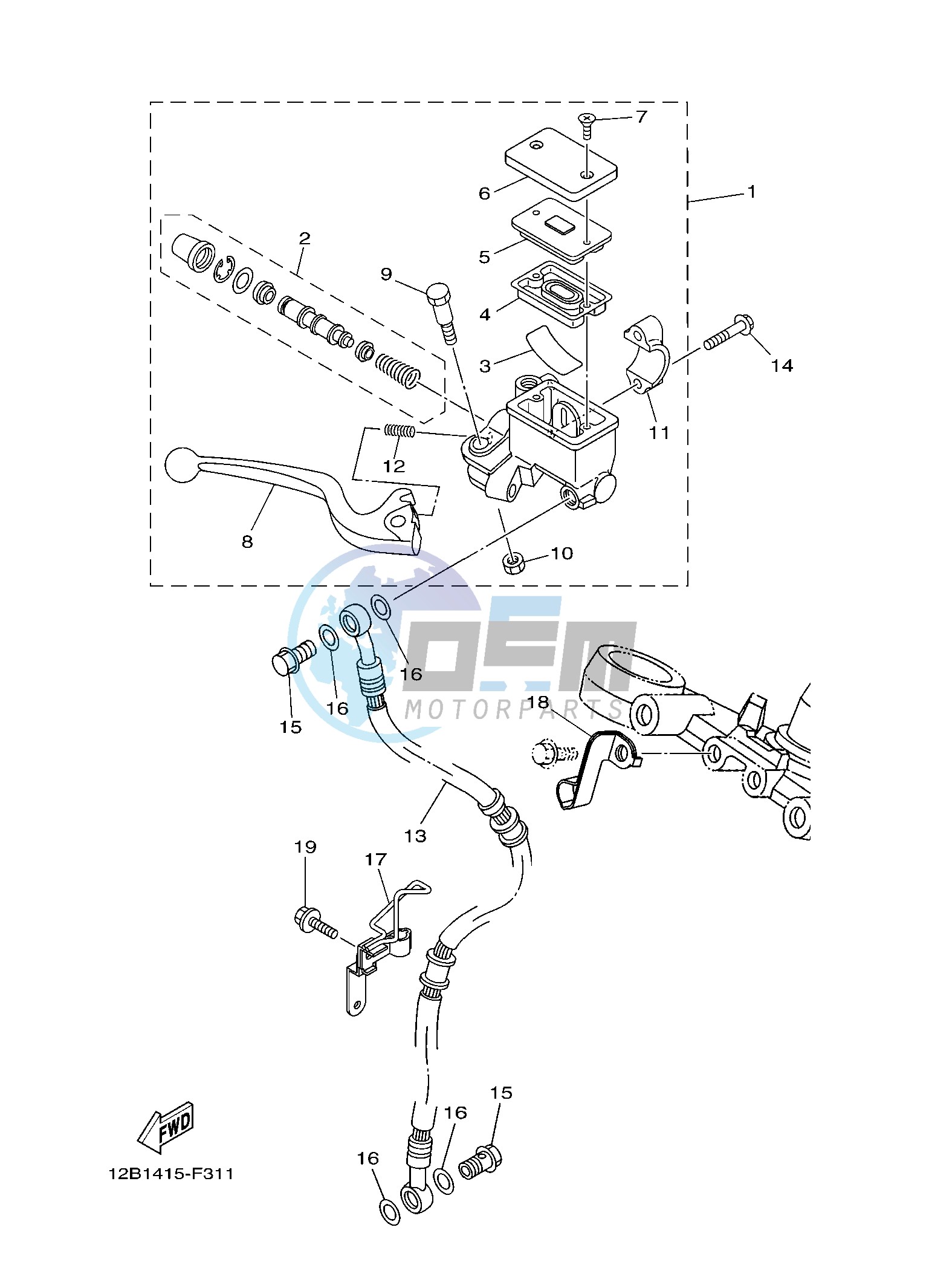 FRONT MASTER CYLINDER