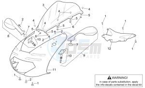 RSV 2 1000 drawing Front body - Front fairing