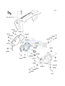 KVF 650 G [BRUTE FORCE 650 4X4I HARDWOODS GREEN HD] (G6F-G9F) G9F drawing HEADLIGHT-- S- -