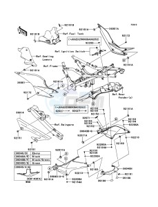 NINJA_250R EX250K8F GB XX (EU ME A(FRICA) drawing Side Covers/Chain Cover