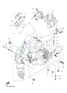 FJR1300AE FJR1300-AE (2PD1 2PD2 2PD6) drawing REAR SUSPENSION