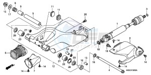 VFR1200FDD VFR1200F Dual Clutch UK - (E) drawing SWINGARM