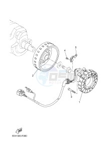 XSR700 (B344 B344 B344 B344) drawing GENERATOR