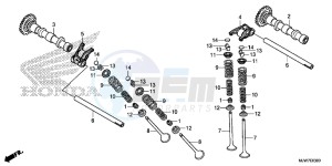 CB500F Europe Direct - (ED) drawing CAMSHAFT/VALVE