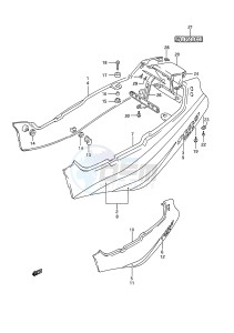 GSX-R1100 (E28) drawing FRAME COVER (MODEL M)