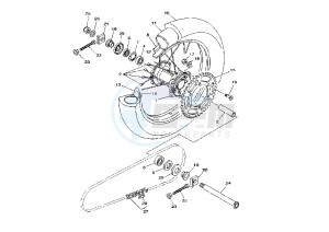 WR F 250 drawing REAR WHEEL