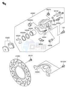 RM65 (E24) drawing REAR BRAKE