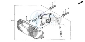 CBR600F3 drawing TAILLIGHT