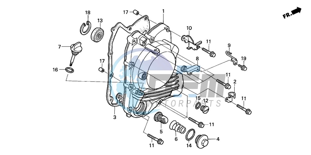 RIGHT CRANKCASE COVER