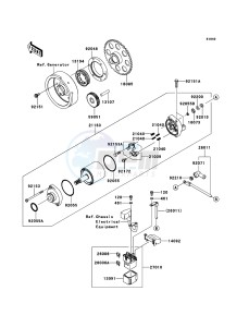 Z1000SX ABS ZX1000HCF FR GB XX (EU ME A(FRICA) drawing Starter Motor