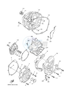 MTN1000 MTN-1000 MT-10 (B67E) drawing CRANKCASE COVER 1