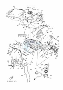 XSR900 MTM850 (BAED) drawing FUEL TANK