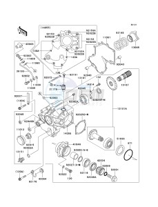 VN 1500 B [VULCAN 88 SE] (B1-B3) N7FA drawing FRONT BEVEL GEAR