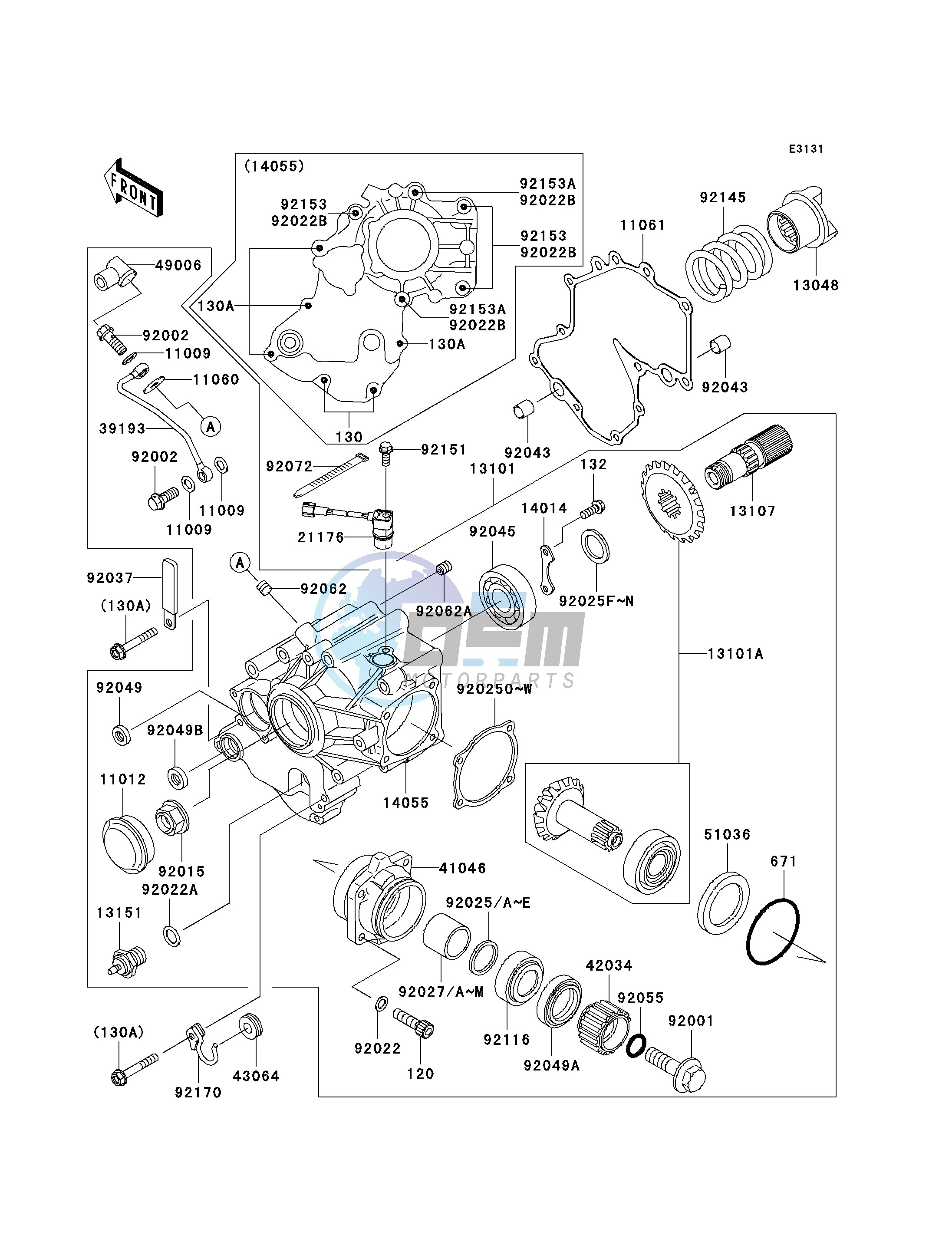 FRONT BEVEL GEAR