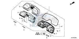 CBR650FAH 2ED - (2ED) drawing METER