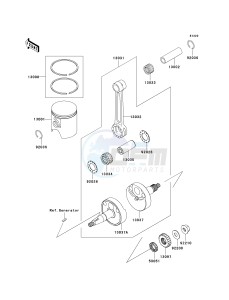 KX 65 A [KX65 MONSTER ENERGY] (A6F - A9FA) A6F drawing CRANKSHAFT_PISTON-- S- -