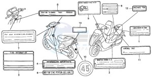 SFX50 drawing CAUTION LABEL