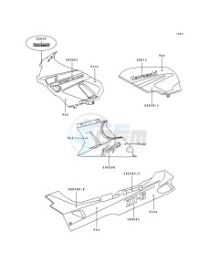 ZX 600 D [NINJA ZX-6] (D2-D4) [NINJA ZX-6] drawing DECAL-- RESD_ROSE- --- ZX600-D2- -