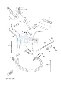 YN50 YN50FU NEO'S 4 (2ACN 2ACN) drawing STEERING HANDLE & CABLE