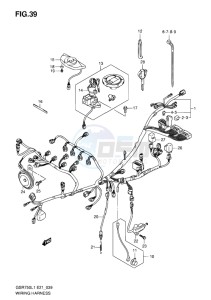 GSR750 EU drawing WIRING HARNESS