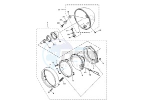 XV A WILD STAR 1600 drawing HEADLIGHT