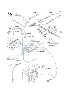 KLF 300 C [BAYOU 300 4X4] (C15-C17 C17 CAN ONLY) [BAYOU 300 4X4] drawing CHASSIS ELECTRICAL EQUIPMENT