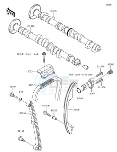 JET SKI STX-15F JT1500AGF EU drawing Camshaft(s)/Tensioner