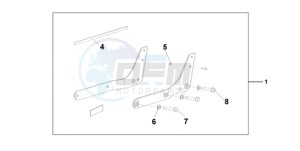 VT750CA9 Ireland - (EK / MME ST) drawing BACKREST/REAR CAR